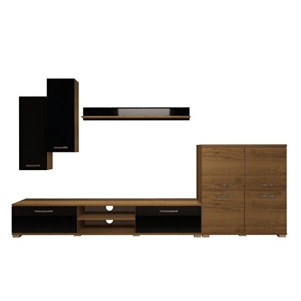 Decoraktiv Eko 6 MDF Dvd TV Sehpa Ünitesi - Pera Siyah