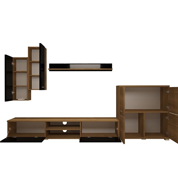 Decoraktiv Eko 6 MDF Dvd TV Sehpa Ünitesi - Pera Siyah