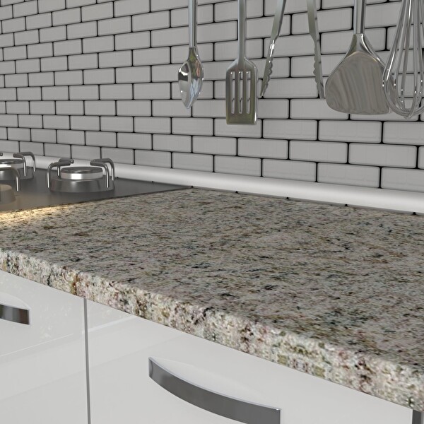 Decoraktiv Mini 90y MDF Hazır Mutfak Dolabı - Tezgah Dahil - Bordo Beyaz