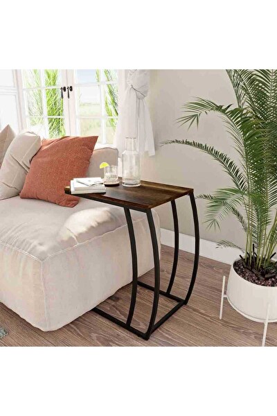 Adore Mobilya Profile C Sehpa Koyu Oslo Ceviz 50x62x35 CM Gxyxd