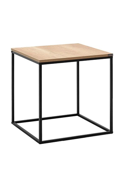 Adore Mobilya Profile Açık Ceviz Tori 50x52x50 CM Köşe Sehpası Gxyxd