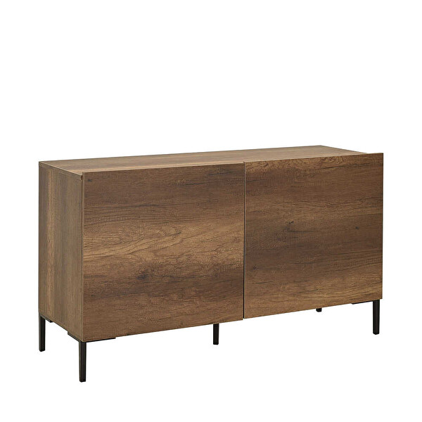 Adore Mobilya Roma 2 Kapaklı Modüler TVÜnitesi - Koyu Ceviz Oslo Ceviz 120x70x43 CM