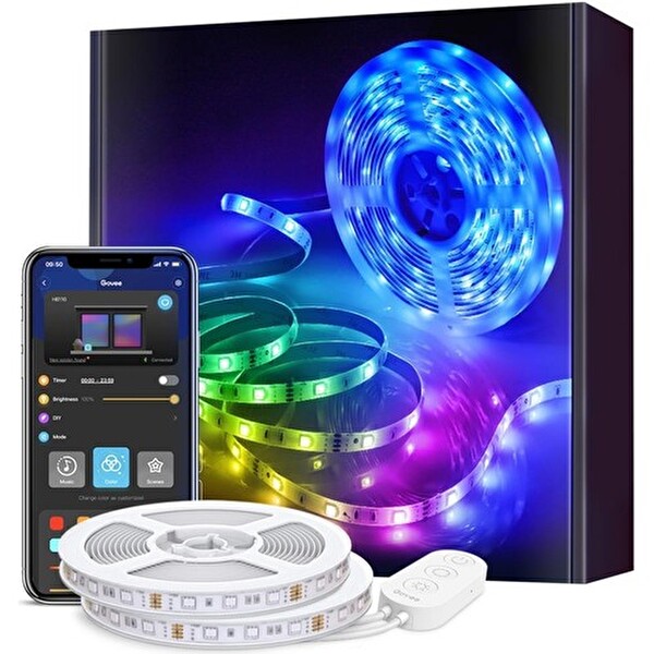 Govee H6110 RGB 10 M WiFi - BT Şerit Led