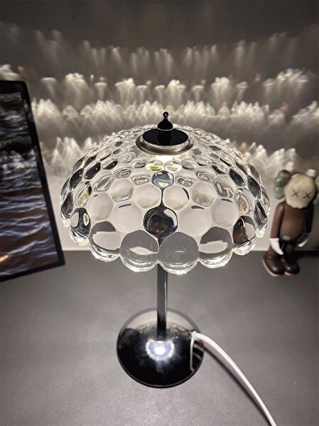 Torima LW-15 Abajur Kristal Elmas Kumandalı Romantik Akrilik Gümüş Led Gece Lambası