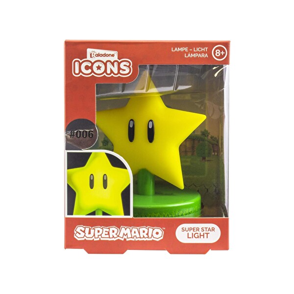 Paladone Super Mario Yıldız İkon Lambası