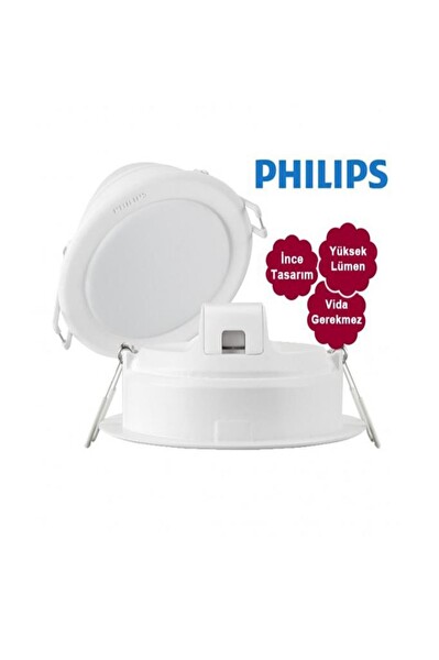 Philips Essential 3,5W Led Panel Beyaz 6500K Delik Çapı:8 CM