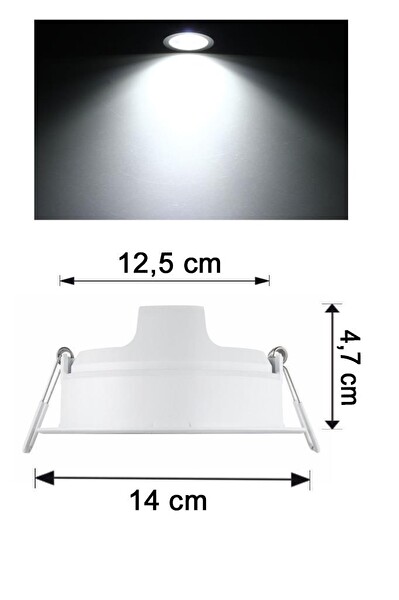 Philips Meson 12.5W Led Panel 6500K Beyaz 12.5 CM Mağaza Spot Armatür