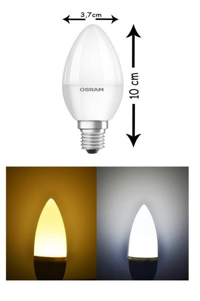Osram Ledvalue 4,9-5W (40W) Led Mum Ampul Sarı 2700K - E14 Duy
