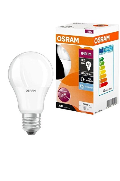 Osram LVCLA60 8W (60W) Sinek Kavucu Led Ampul Beyaz - 6500K