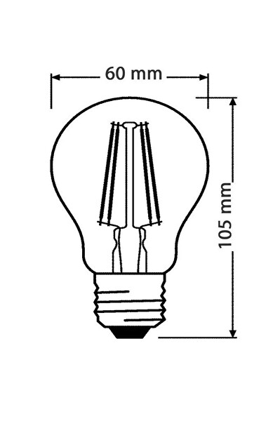 Osram 7W (60W) Led Value E27 Rustik Led Ampul