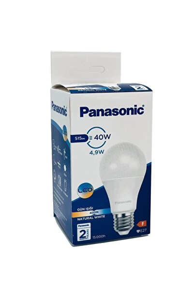 Panasonic 4.9W (40W) Küçük Led Ampul 4000K - Gün Işığı Avize Lambası 6 Adet