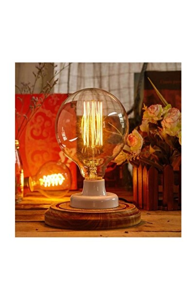 Osram Vintage 6.5W (55W) Dim Glop Rustik Ampul - Sarı Işığı Kısılabilir Dekoratif Lamba