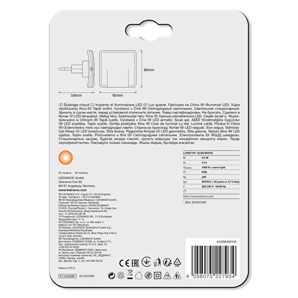 Ledvance Slim Gece Lambası Sensörlü