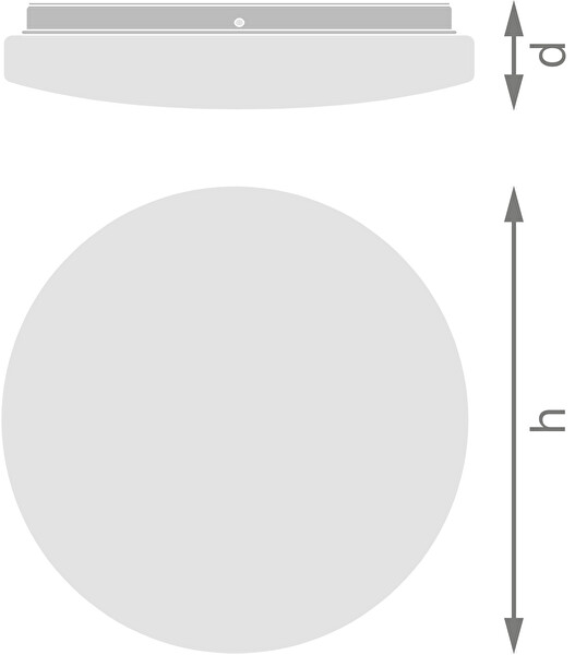 Ledvance 24W IP44 Sarı Işık Led Plafonyer