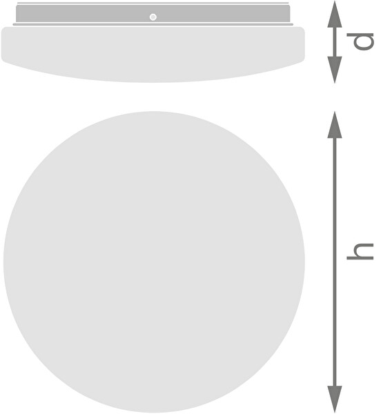 Ledvance 18W IP44 Sarı Işık Sensörlü Led Plafonyer