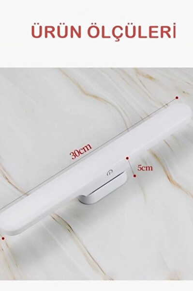 Şahnet Led Aplik Lamba Şarjlı Kablosuz Duvar Tablo ve Yatak Başı Aplik