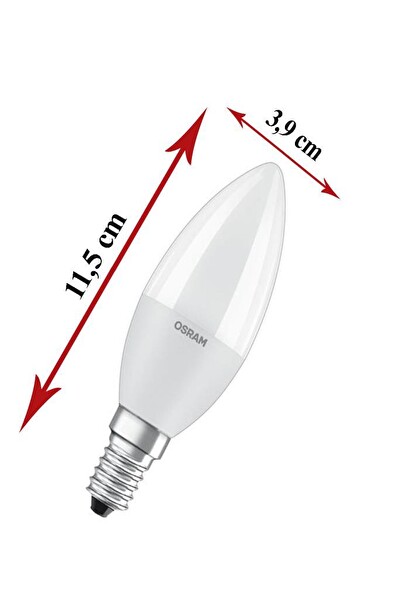 Osram Ledvalue 7.5W (60W) 3'lü Led Mum Ampul Sarı - 2700K E14