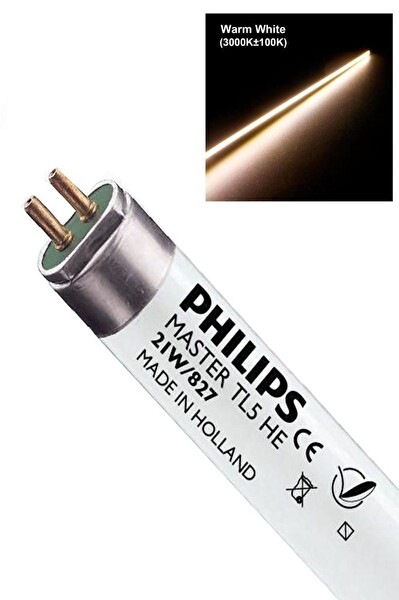 Philips Master TL5 HE 21W/827 T5 Floresan Ampul Sarı 2700K 86 CM