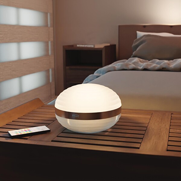 House Pratik HP69 Şarjlı Kumandalı Akıllı Gece Lambası Beyaz