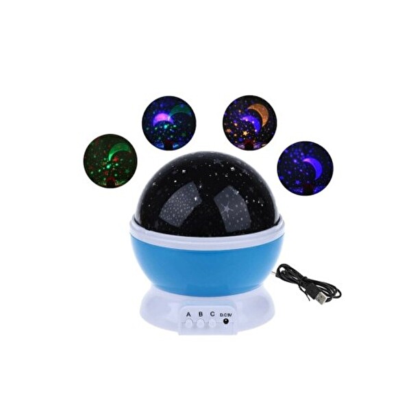 Evimdeyokyok Projeksiyonlu Dönen Star Master Lamba