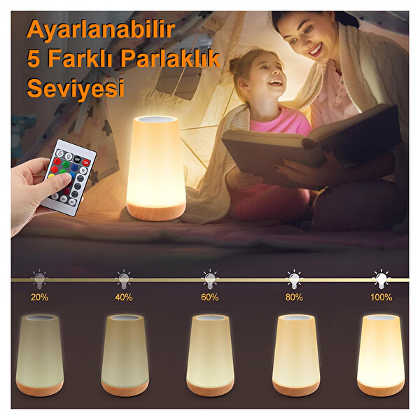 Greentech Masaüstü Şarjlı LED Aydınlatma Gece Lambası GT-CL11
