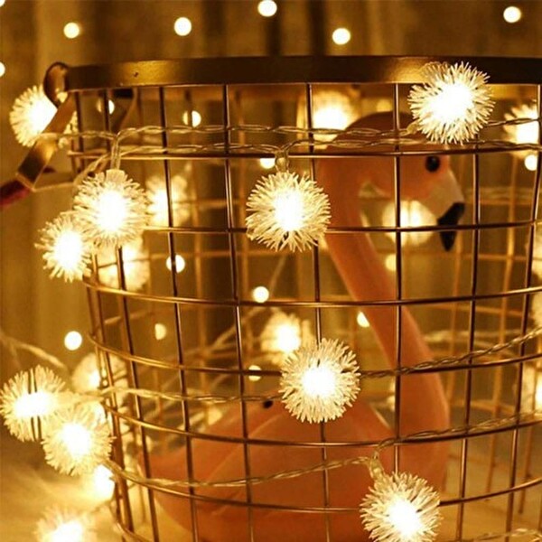 Evimdeyokyok Ponpon Led 5 M