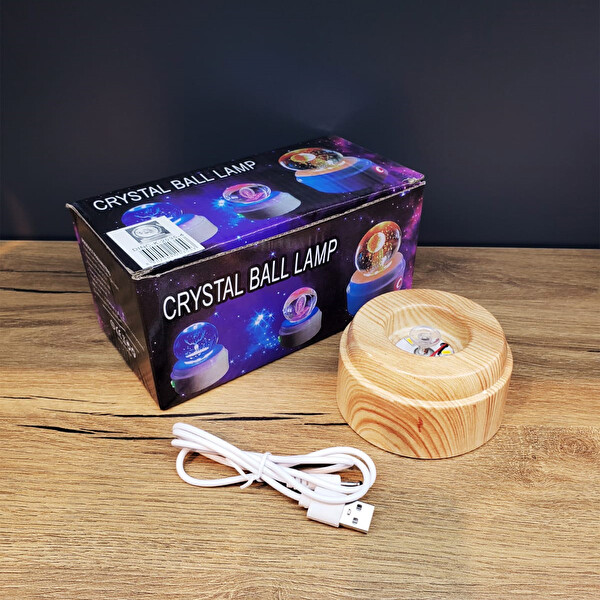 Evimdeyokyok Galaxy Gezegen Tasarımlı Dönen Masa Lambası