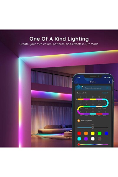 Govee H618C RGBIC Basic Wi-Fi - Bluetooth 10 M LED Şerit Işıklar