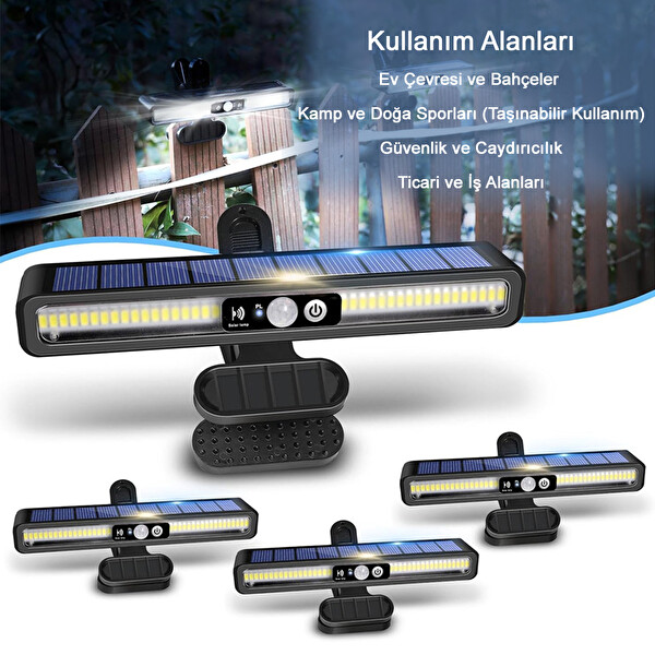 Greentech Güneş Enerjili Hareket Sensörlü Mandallı LED Aydınlatma GT-SL29