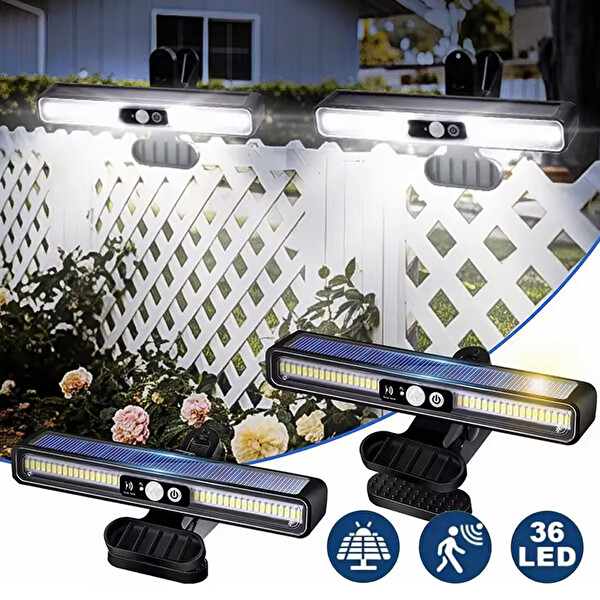 Greentech Güneş Enerjili Hareket Sensörlü Mandallı LED Aydınlatma GT-SL29