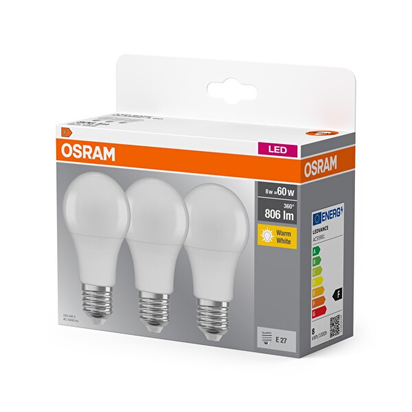 Osram Led 8W 2700K 806LM 27 Duy Sarı Işık Ampul