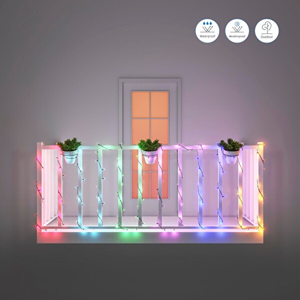 Wiz RGB Akıllı Yılbaşı Süsleme Işıkları 20 Metre