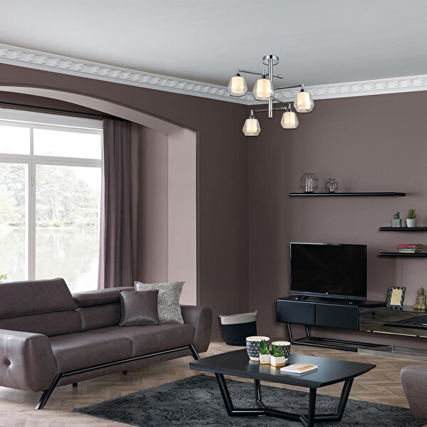 Lucea Palmela 5'li Krom Plafonyer 5xE27