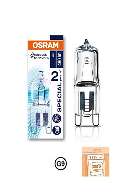 Osram 66740 40W Halopin Fırın Ampul G9 Duy 2700K 5 Adet