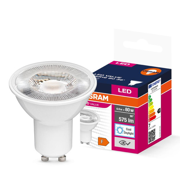 Osram LED Value PAR16 6.9W GU10 6500K Soğuk Beyaz Ampul - 10 Adet