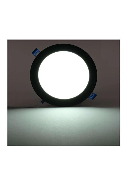 ACK AP01-01231 12W Slim Led Panel Siyah 6500K Beyaz Işık Gömme Spot Lamba