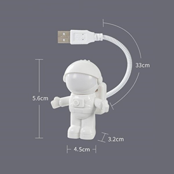 Evimdeyokyok Astronot USB Gece Lambası