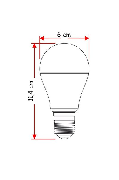 EcoLink 13W E27 Led Ampul 6500K Beyaz Işık - 12 Adet
