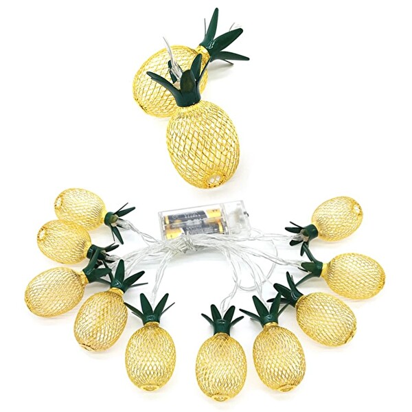 Evimdeyokyok 2 M 10 Led Pilli 2 Kademeli Ananas Led Işık MZ6200-251