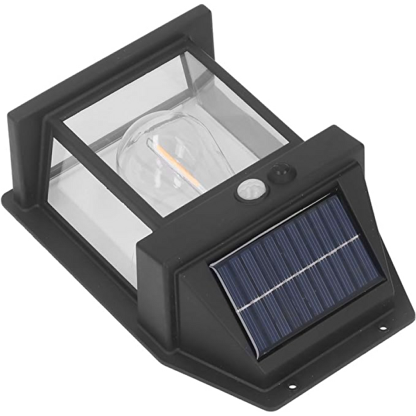 Evimdeyokyok Güneş Enerjili Bahçe Aydınlatması Aplik Dekor Solar Ve Sensörlü Bahçe Balkon ve Garaj Lambası