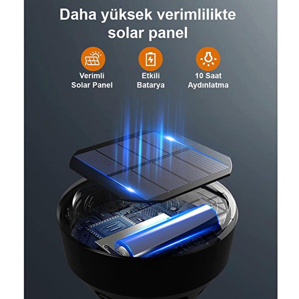 Greentech GT-SL17N Güneş Enerjili Bahçe ve Çim Aydınlatma 6 Adet