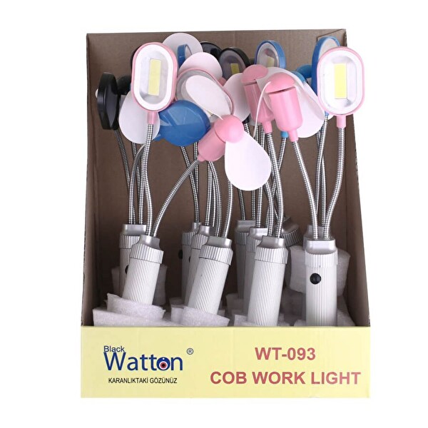 Evimdeyokyok Wt-093 Pervane Ve Mıknatıslı Masa Lambası