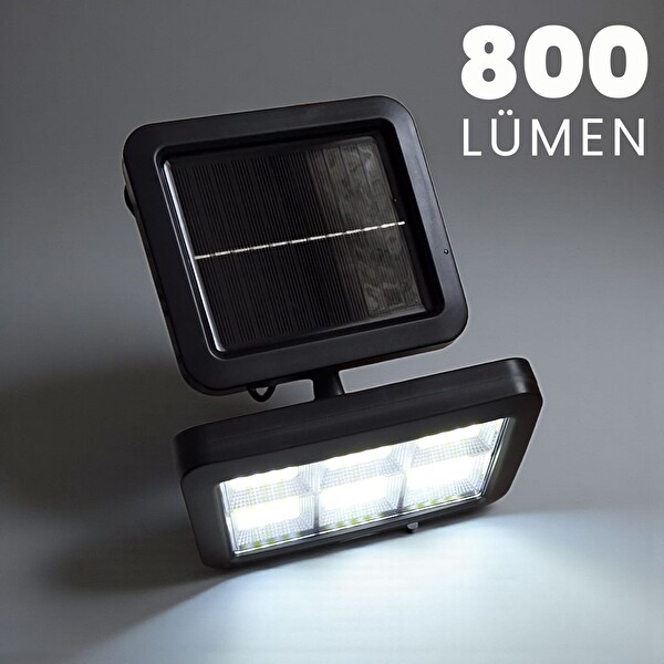 Upway Güneş Enerjili Sensörlü 800 LM 120 Led Lamba Dış Mekan Solar Aydınlatma