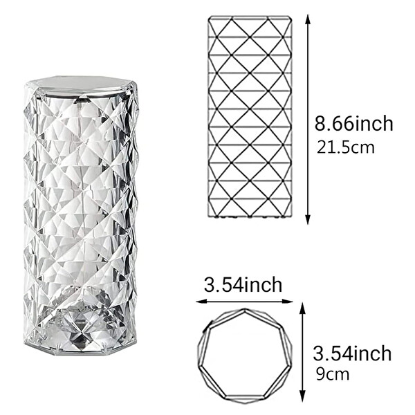 Greentech Dokunmatik 3 Renk USB Kablolu LED Masa Lambası GT-CL15