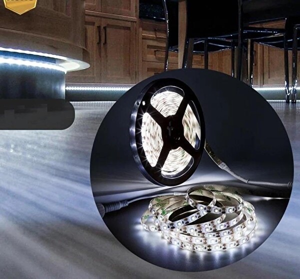 Electroon Beyaz 60 LED - 3 Çip İç Mekan 12 Volt 5 M Şerit LED