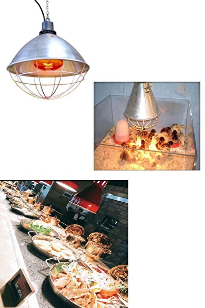 Şahnet 150W Kırmızı Infrared Ampul E27 Isıtıcı Lamba