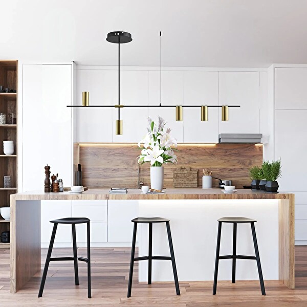 Avize Pazarı Portugal 5'li Spotlu Sarkıt LED Avize 120 CM 25 Watt