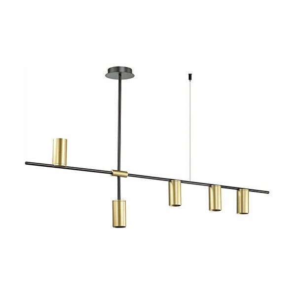 Avize Pazarı Portugal 5'li Spotlu Sarkıt LED Avize 120 CM 25 Watt