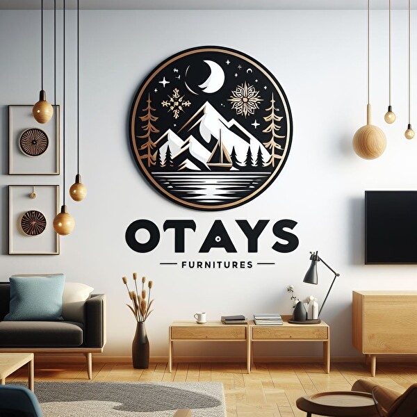 Skylight Çini Tabağı Desenli Kumaş Lambader Başlığı - Sadece Başlık