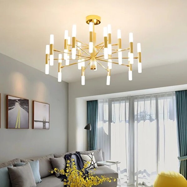 Avize Pazarı Leo 20 Başlıklı Eskitme Ledli Sarkıt Avize